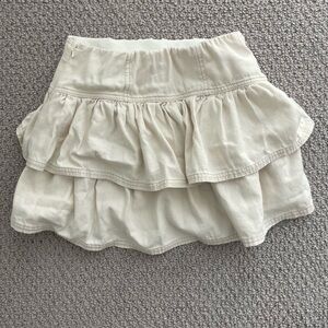 American Eagle ruffle skirt, beige, XS